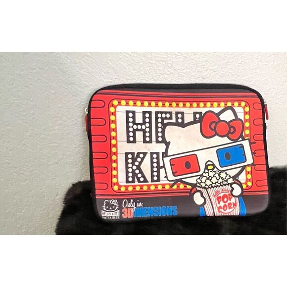 Hello kitty padded tablet carrier popcorn 3d glasses - Picture 1 of 3